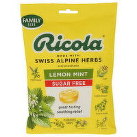 RICOLA Sugar Free Lemon Mint Cough Dropsthroat Lozenges - 45 Count