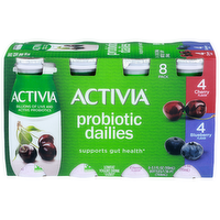 Activia Cherry & Blueberry Yogurt Drink - 0.388 Fluid Ounce - 8 Count