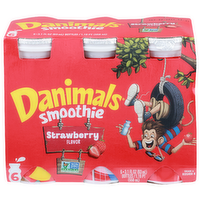 Danimals Strawberry Smoothie - 0.517 Fluid Ounce - 6 Count