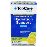 TopCare Health Hydration Support Lemon Lime Electrolyte Drink Mix - 0.565 Ounce - 6 Count
