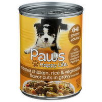 Paws Happy Life Roasted Chicken Rice & Vegetable Flavor Cuts In Gravy Dog Food - 13.2 Ounce