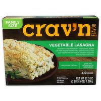Crav'n Flavor Family Size Vegetable Lasagna - 37.5 Ounce - 1 Count