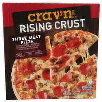 Crav'n Flavor Rising Crust Three Meat Pizza - 28.55 Ounce