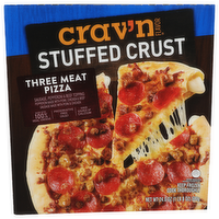 Crav'n Flavor Stuffed Crust Three Meat Pizza - 24 Ounce