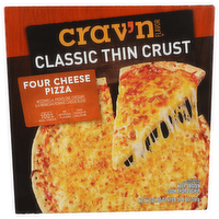 Crav'n Flavor Classic Thin Crust Four Cheese Pizza - 21.06 Ounce