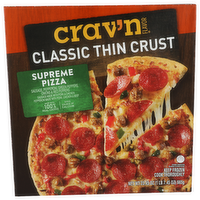 Crav'n Flavor Classic Thin Crust Supreme Pizza - 23.45 Ounce