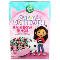 Food Club Gabby's Dollhouse Rainbow Rings Cereal - 12.2 Ounce