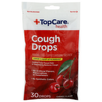 Top Care Health Cherry Cough Drops - 30 Count