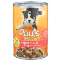 Paws Happy Life With Beef Cuts In Gravy Dog Food - 22 Ounce