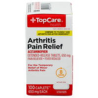 Top Care Health Arthritis Pain Relief Caplets - 100 Count