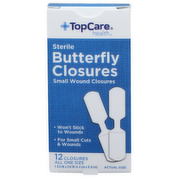 Topcare Health Small Wound Sterile Butterfly Closures - 12 Count