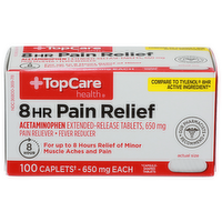 Topcare Health Pain Relief Reliever Fever Reducer - 100 Count