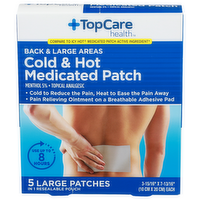 Topcare Health Cold & Hot Medicated Patch - 5 Count