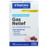 Topcare Health Cherry Extra Strength Gas Relief - 18 Count