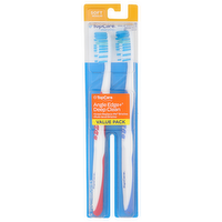 Topcare Everyday Soft Regular Angle Edge+deep Clean Toothbrushes - 2 Count
