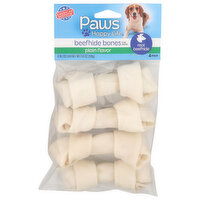 Paws Happy Life Plain Flavor Beefhide Bones For Dogs - 1.4 Ounce - 4 Count