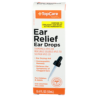 Topcare Health Ear Relief Drops - 0.4 Fluid Ounce