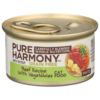 Pure Harmony Beef Recipe With Vegetables Paté Cat Food - 3 Ounce