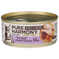 Pure Harmony Grain Free Turkey & Giblets Recipe Super Premium Cat Food - 5.5 Ounce