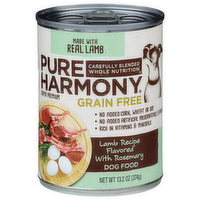 Pure Harmony Grain Free Lamb Recipe Flavored With Rosemary Super Premium Dog Food - 13.2 Ounce