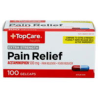 Top Care Health Extra Strength Pain Relief Gelcaps - 100 Count