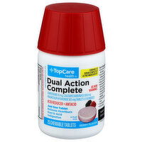 Top Care Health Berry Dual Action Complete Acid Reducer & Antacid - 25 Count