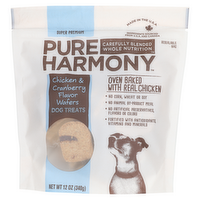 Pure Harmony Jerky Bites Chicken & Cranberry Flavor Wafers Dog Treats - 12 Ounce
