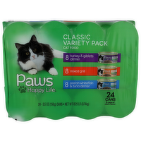 Paws Classic Variety Pack Cat Food - 0.344 Pound - 24 Count