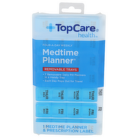 Topcare Health Four-A-Day Weekly Medtime Planner - 1 Each