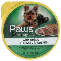 Paws Happy Life Turkey In Savory Juices Dog Food - 3.5 Ounce