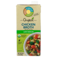 Full Circle Market Organic Low Sodium Chicken Broth - 32 Ounce