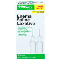 Topcare Health Enema Saline Laxative - 4.5 Fluid Ounce - 2 Count
