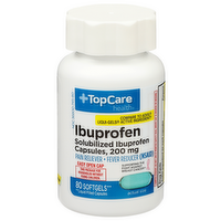 Topcare Health Solubilized Ibuprofen Capsules - 80 Count