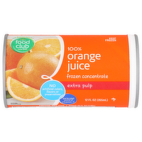 Food Club Extra Pulp Orange Juice - 12 Fluid Ounce