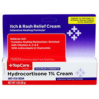 Top Care Health Maximum Strength Hydrocortisone 1% Anti-Itch Cream - 1 Ounce