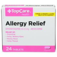 Topcare Health Allergy Relief - 24 Count