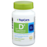 Topcare Health Vitamin D3 50 Mcg 2000 Iu - 200 Count