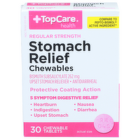 Topcare Health Regular Strength Stomach Relief Chewables - 30 Count