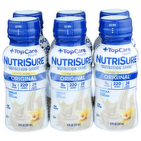 Topcare Health Original Vanilla Nutrisure Nutrition Shake - 8 Fluid Ounce - 6 Count