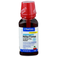 Topcare Health Cherry Cold Flu Relief - 8 Fluid Ounce
