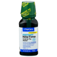 Topcare Health Original Nite Time Cold & Flu Relief - 8 Fluid Ounce