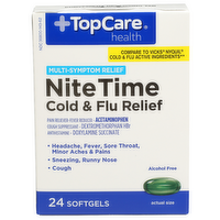Topcare Health Nite Time Cold & Flu Relief - 24 Count