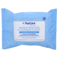 Topcare Beauty Alcohol & Oil Free Makeup Remover & Cleansing Cloths - 25 Count