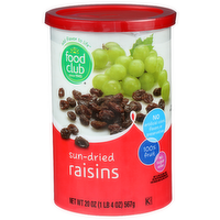 Food Club Sun-Dried Raisins - 20 Ounce