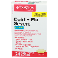 Topcare Health For Adults Cold + Flu Severe - 24 Count