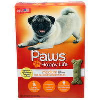 Paws Happy Life Medium Dog Biscuits - 24 Ounce