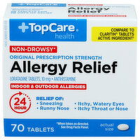 Top Care Health Non-Drowsy Allergy Relief Tablets - 70 Count