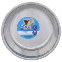PAWS HAPPY LIFE Fashion Medium Stainless Steel Dish - 1 Each