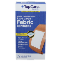 Topcare Health Extra Large Fabric Bandages - 10 Count
