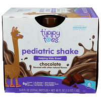 Tippy Toes Chocolate Ready To Drink Pediatric Shake - 8 Fluid Ounce - 6 Count